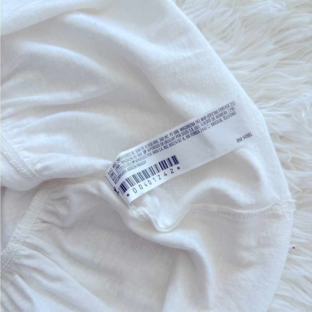 đ€NWOT! Forever 21 Ivory Peplum Flounce-Hem Tank Top. - Picture 5 of 8
